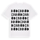 White t-shirt med Nöden ordlek t-shirt
