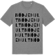 Mid Heather Gray t-shirt med Nödjehult ordlek t-shirt