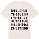 Vintage White t-shirt med Nödjehult ordlek t-shirt