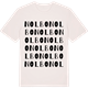 Vintage White t-shirt med Nolbo ordlek t-shirt