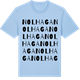 Blue Soul t-shirt med Nolhaga ordlek t-shirt