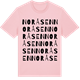 Pink Cotton t-shirt med Noråsen ordlek t-shirt
