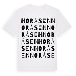 Noråsen ordlek t-shirt – ekologisk bomull t-shirt från Pinshirt