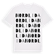 White t-shirt med Nordlida ordlek t-shirt