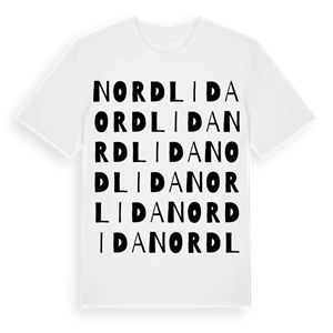 Nordlida ordlek t-shirt – ekologisk bomull t-shirt från Pinshirt