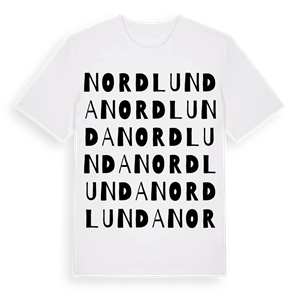 Nordlunda ordlek t-shirt – ekologisk bomull t-shirt från Pinshirt