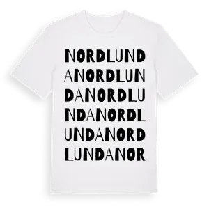 Nordlunda ordlek t-shirt – ekologisk bomull t-shirt från Pinshirt