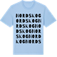 Blue Soul t-shirt med Nordskog ordlek t-shirt