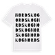 White t-shirt med Nordskog ordlek t-shirt