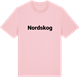 Pink Cotton t-shirt med Nordskog fetstil t-shirt