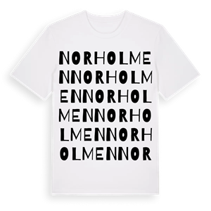 Norholmen ordlek t-shirt – ekologisk bomull t-shirt från Pinshirt