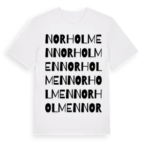 Norholmen ordlek t-shirt – ekologisk bomull t-shirt från Pinshirt