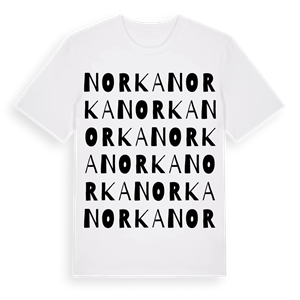 Norka ordlek t-shirt – ekologisk bomull t-shirt från Pinshirt