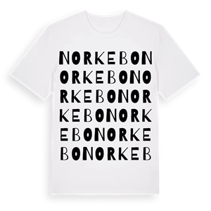Norkebo ordlek t-shirt – ekologisk bomull t-shirt från Pinshirt