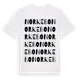 White t-shirt med Norkebo ordlek t-shirt