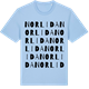 Blue Soul t-shirt med Norlida ordlek t-shirt