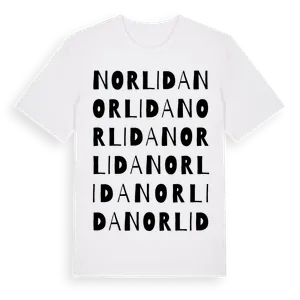 Norlida ordlek t-shirt – ekologisk bomull t-shirt från Pinshirt