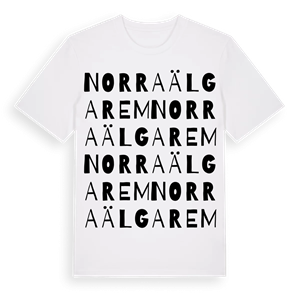 Norra Älgarem ordlek t-shirt – ekologisk bomull t-shirt från Pinshirt