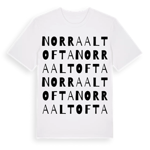 Norra Altofta ordlek t-shirt – ekologisk bomull t-shirt från Pinshirt