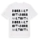 White t-shirt med Norra Altofta ordlek t-shirt