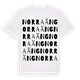 Norra äng ordlek t-shirt