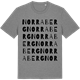 Mid Heather Gray t-shirt med Norra Berg ordlek t-shirt