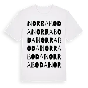 Norra Boda ordlek t-shirt – ekologisk bomull t-shirt från Pinshirt