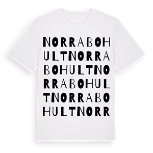 Norra Bohult ordlek t-shirt – ekologisk bomull t-shirt från Pinshirt