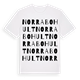 Norra Bohult ordlek t-shirt