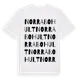 White t-shirt med Norra Bohult ordlek t-shirt