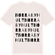 Vintage White t-shirt med Norra Byhult ordlek t-shirt