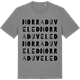 Mid Heather Gray t-shirt med Norra Duveled ordlek t-shirt