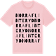 Pink Cotton t-shirt med Norra Flinteryd ordlek t-shirt