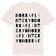 Vintage White t-shirt med Norra Flinteryd ordlek t-shirt