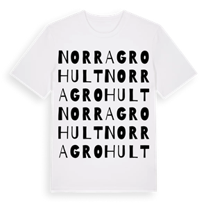 Norra Grohult ordlek t-shirt – ekologisk bomull t-shirt från Pinshirt