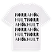 White t-shirt med Norra Hökhult ordlek t-shirt