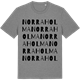 Mid Heather Gray t-shirt med Norra Holma ordlek t-shirt