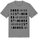 Mid Heather Gray t-shirt med Norra Hubbestad ordlek t-shirt