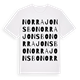 White t-shirt med Norra Jonsbo ordlek t-shirt