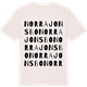 Vintage White t-shirt med Norra Jonsbo ordlek t-shirt
