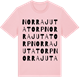 Pink Cotton t-shirt med Norra Jutatorp ordlek t-shirt