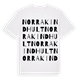 Norra Kindhult ordlek t-shirt