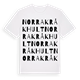 Norra Kråkhult ordlek t-shirt