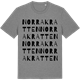 Mid Heather Gray t-shirt med Norra Kratten ordlek t-shirt