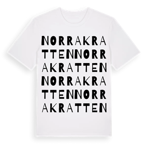 Norra Kratten ordlek t-shirt – ekologisk bomull t-shirt från Pinshirt