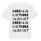 White t-shirt med Norra Kulhult ordlek t-shirt