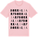 Pink Cotton t-shirt med Norra Liarp ordlek t-shirt