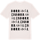 Vintage White t-shirt med Norra Målen ordlek t-shirt