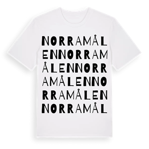 Norra målen ordlek t-shirt – ekologisk bomull t-shirt från Pinshirt