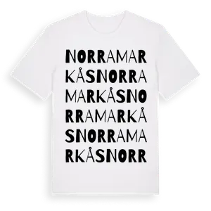 Norra Markås ordlek t-shirt – ekologisk bomull t-shirt från Pinshirt